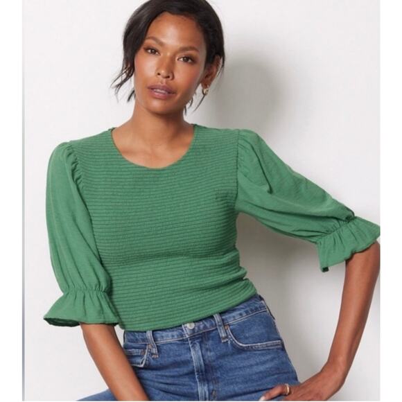 Nation LTD Tops - Nation LTD. Bardot Top Pima Cotton Size: M Color: Fern